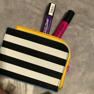 Two liquid suede lipsticks & a little Sephora bag